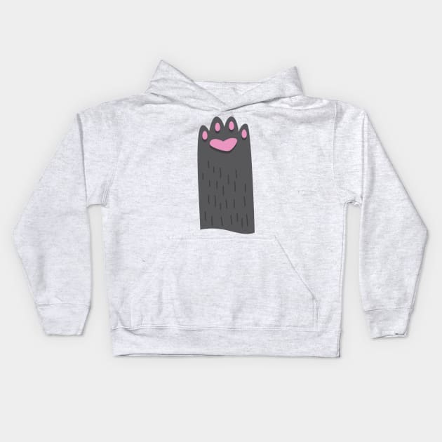 Paws up Who loves cats? Kids Hoodie by cheekyfoxart